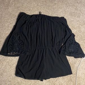 L off the shoulder romper